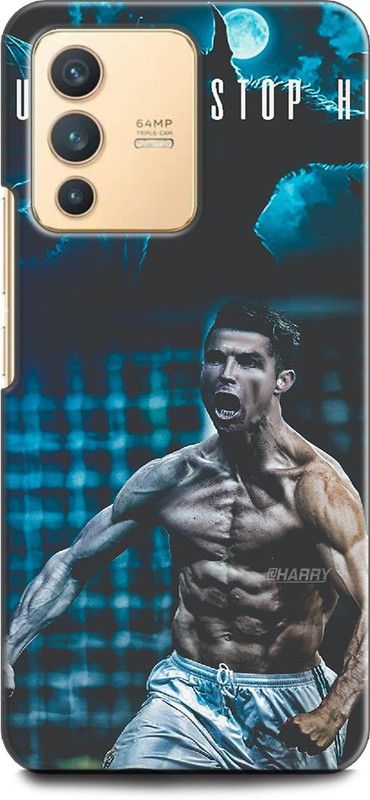 KEYCENT Back Cover for Vivo V23, V2130 CRISTIANO RONALDO, CR-7, REAL MADRID, FOOTBALL, SPORTS  (Multicolor, Shock Proof, Pack of: 1)