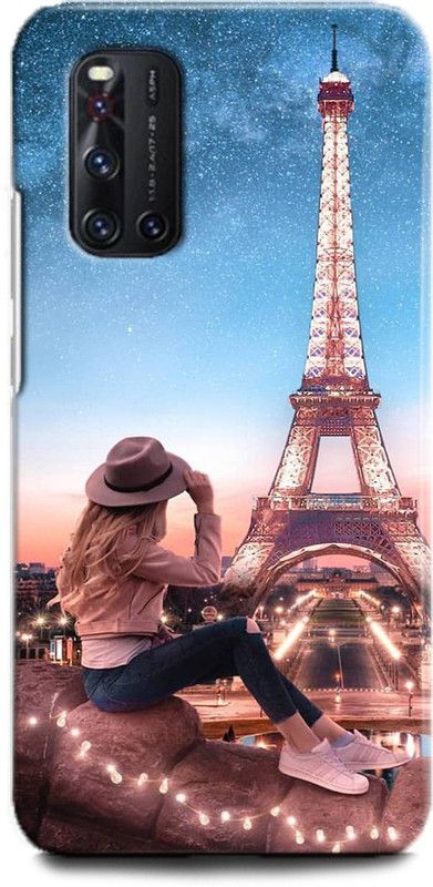 Afterglow Back Cover for Vivo V19 Paris, Love, Cute, Girl, Light, Beautiful  (Multicolor, Dual Protection, Pack of: 1)