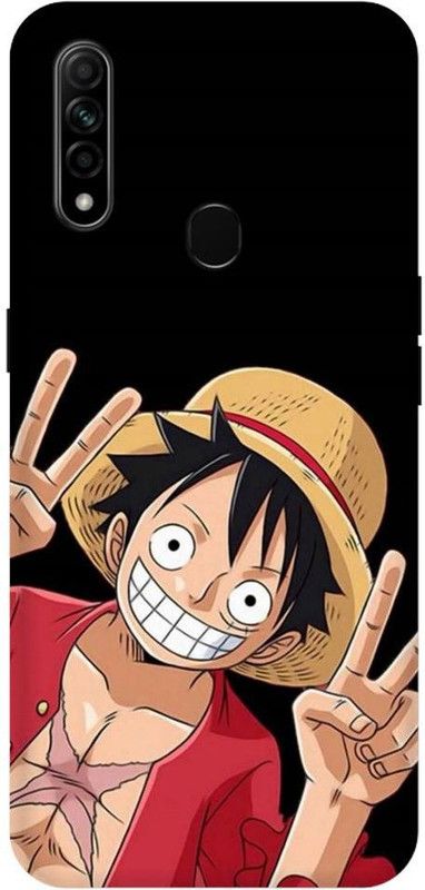 URCHIN Back Cover for Oppo A31 Luffy, Monkey D Luffy, One Piece, Pirate, Anime, Animation, Yellow, Funny, Cartoon  (Multicolor, Shock Proof, Pack of: 1)