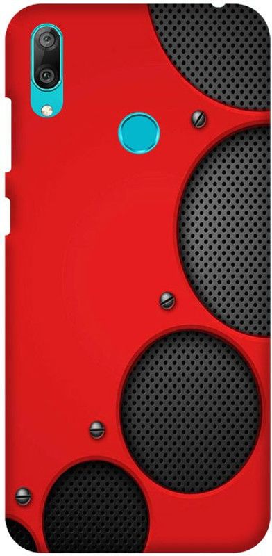Bingal Back Cover for Huawei Y7 (2019)  (Black, Red, Pack of: 1)