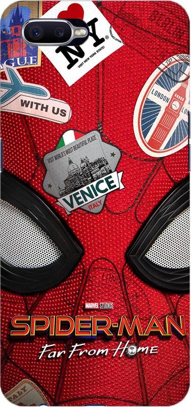 NDCOM Back Cover for OPPO K1 Avengers End Game Spider Man Printed  (Multicolor, Hard Case, Pack of: 1)
