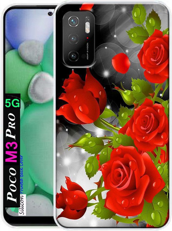 LUCASTENN Back Cover for Poco M3 Pro (5G)  (Multicolor, Dual Protection, Silicon, Pack of: 1)