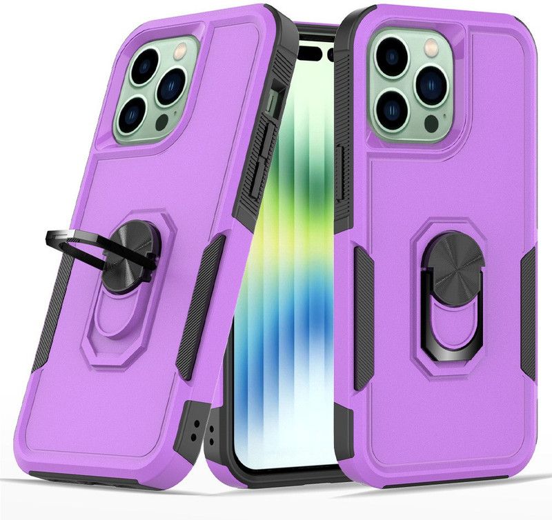 HEAVY DUTY Back Cover for Apple iPhone 14 Pro MAX  (Purple, Shock Proof, Pack of: 1)
