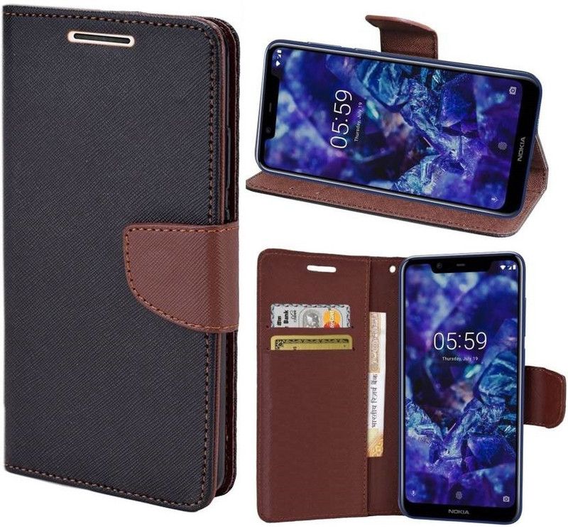 Mehsoos Flip Cover for Mi Redmi 7A  (Brown, Dual Protection, Pack of: 1)