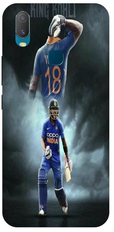 THE NARAYANA COLLECTIONS Back Cover for VIVO Y17-1901-1902-VIRAT,KOHLI,INDIAN,CRICKETER,IPL  (Multicolor, Hard Case, Pack of: 1)