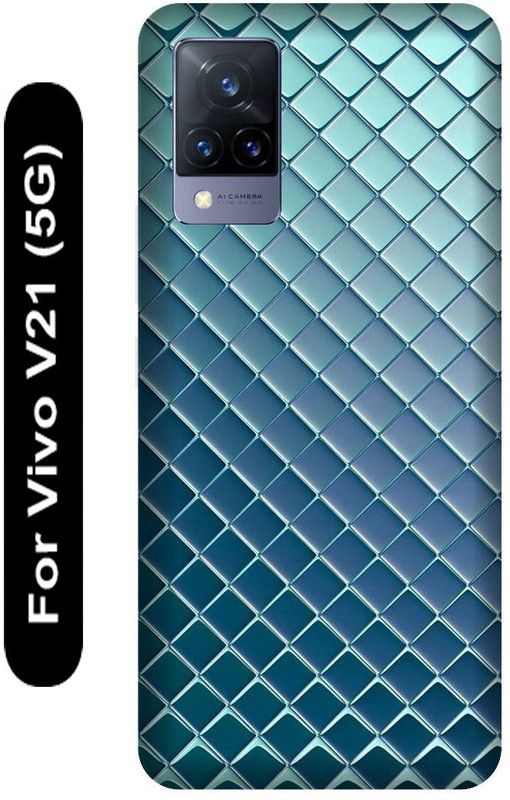SSMORYA Back Cover for Vivo V21 5G, Blue Mandala Printed  (Multicolor, Hard Case, Pack of: 1)