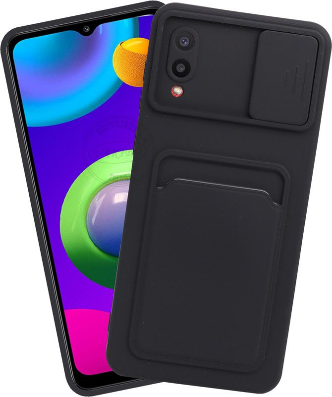 VAKIBO Back Cover for Samsung Galaxy M02  (Black, Grip Case, Pack of: 1)