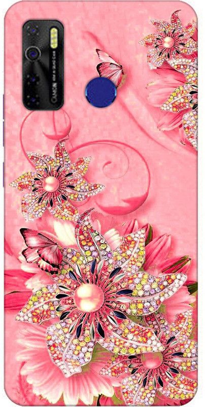 Designer Cover Back Cover for Tecno Spark 5 Pro  (Pink, Grip Case, Silicon, Pack of: 1)