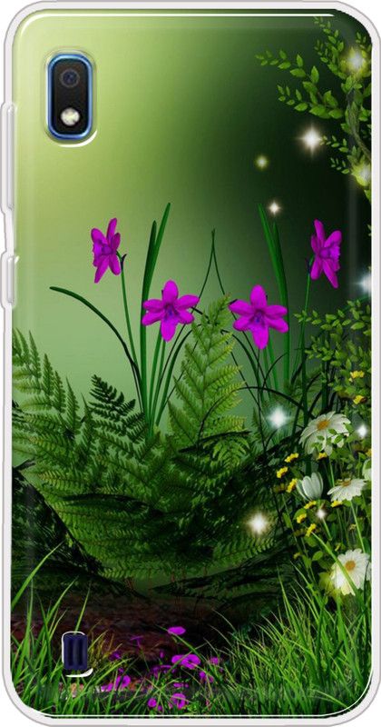 Hansviprint Back Cover for Samsung Galaxy A10  (Green, Grip Case, Silicon, Pack of: 1)
