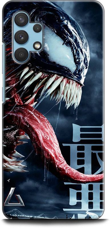 Afterglow Back Cover for SAMSUNG Galaxy A32 VENOM, MARVAL, COMIC, SPIDERMAN, ANTI HERO, SUPERHERO  (Multicolor, Shock Proof, Pack of: 1)