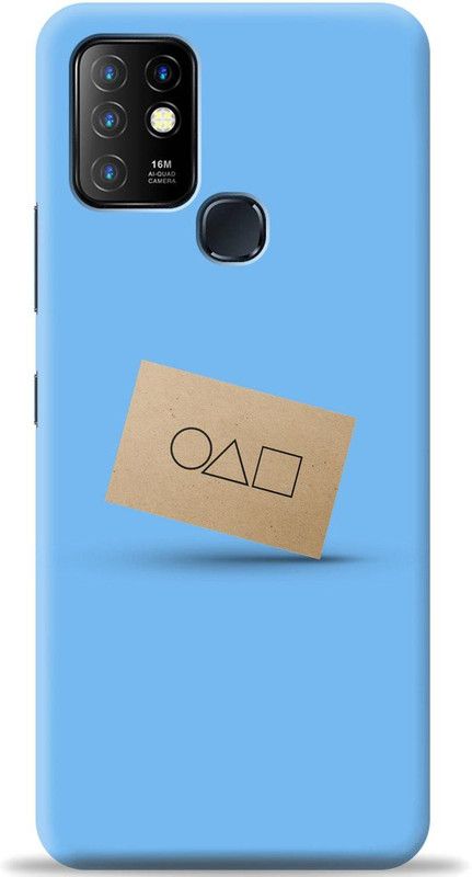 Crafter Back Cover for Infinix Hot 10  (Blue, Shock Proof)
