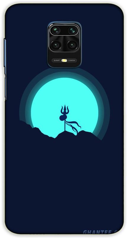 iprinto Back Cover for Redmi Note 10 Lite, Mi Redmi Note 9 Pro Lord Mahadev Mahakal Shiva Shiv Ji Back Cover  (Blue, Hard Case, Pack of: 1)