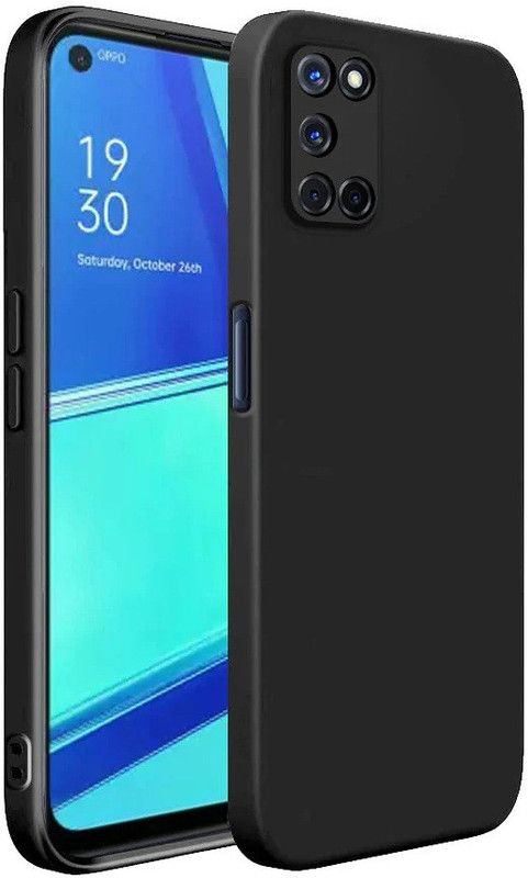 Casehub Back Cover for Oppo A52  (Black, Camera Bump Protector)