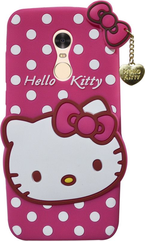 Coverage Back Cover for Kitty Case mi Redmi Note 5  (Pink, Flexible, Pack of: 1)