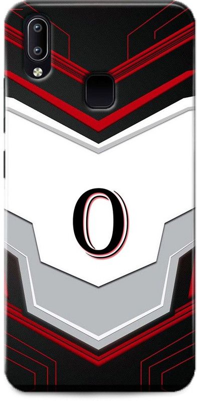 Afterglow Back Cover for Vivo V11 O, O LETTER, O NAME, O ALPHABET, ALPHABET  (Multicolor, Shock Proof)