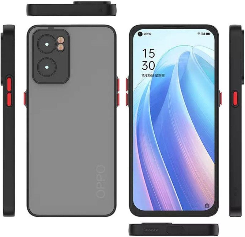 ASMANTIC Back Cover for Oppo A57 5G  (Black, Pack of: 1)