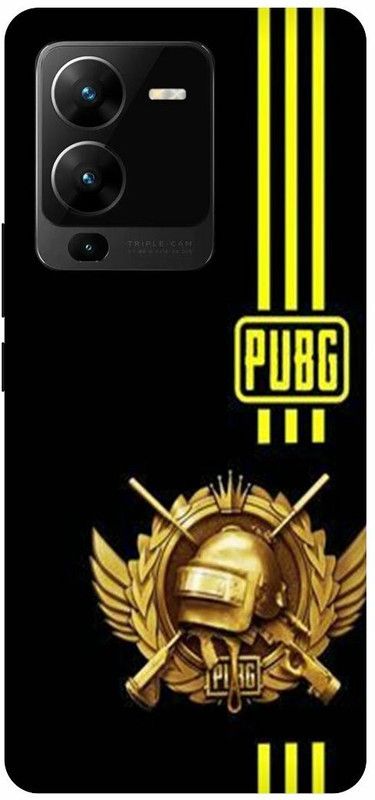 PICHKU Back Cover for VIVO V25 PRO- V2158-PUBG,CHICKEN,DINNER,KAR98,M416,AKM,AWM,BOYS,GIRLS,FREE,FIRE  (Yellow, Hard Case, Pack of: 1)