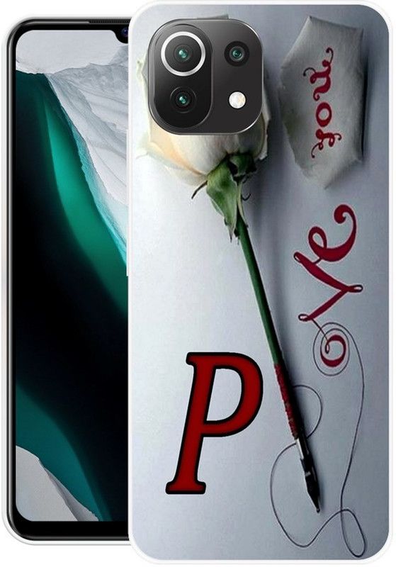 Printcase Back Cover for Mi 11 Lite  (Grey, Dual Protection, Silicon, Pack of: 1)