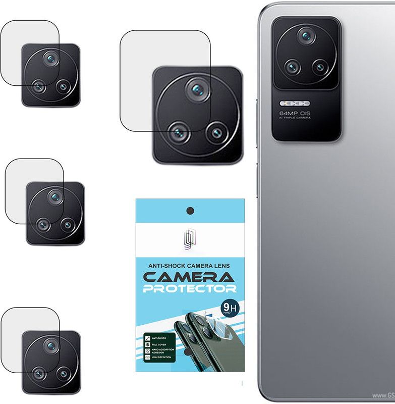 BERRIES Back Camera Lens Glass Protector for MI POCO F4 5G || CAMERA LENS PROTECTOR (PACK OF 4), MI POCO F4 5G  (Pack of: 4)