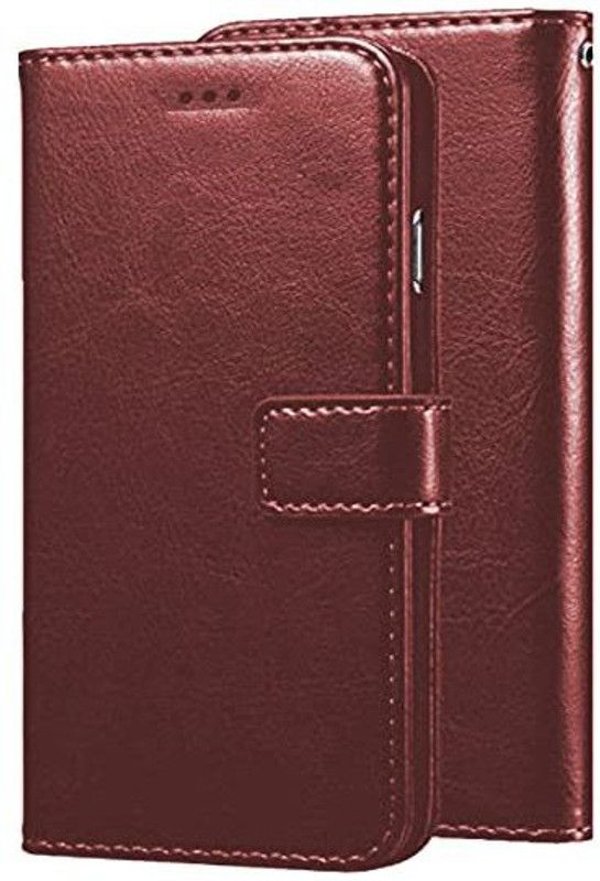 SJM Flip Cover for SAMSUNG A73 5G  (Brown)