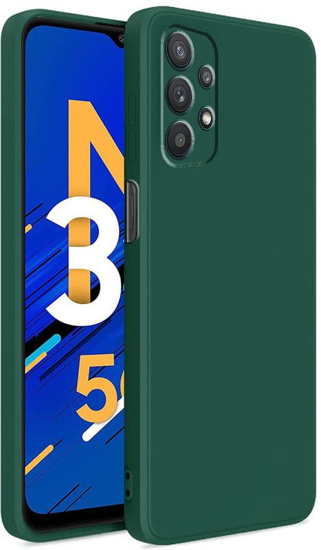 Casotec Back Cover for Samsung Galaxy M32 5G, Samsung Galaxy A32 5G Liquid Silicon TPU Cover  (Green, Flexible, Silicon)