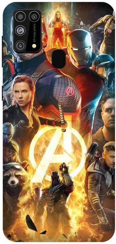 URCHIN Back Cover for Samsung M30sAvengers, infinity wars, end game, superheros, iron man  (Multicolor, Shock Proof, Pack of: 1)