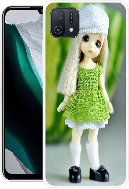 RJ14 (Online) Back Cover for OPPO A16E  (Green, Grey, Grip Case, Silicon)