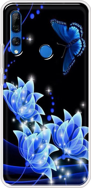 Hansviprint Back Cover for Huawei Y9 Prime 2019  (Black, Blue, Grip Case, Silicon, Pack of: 1)