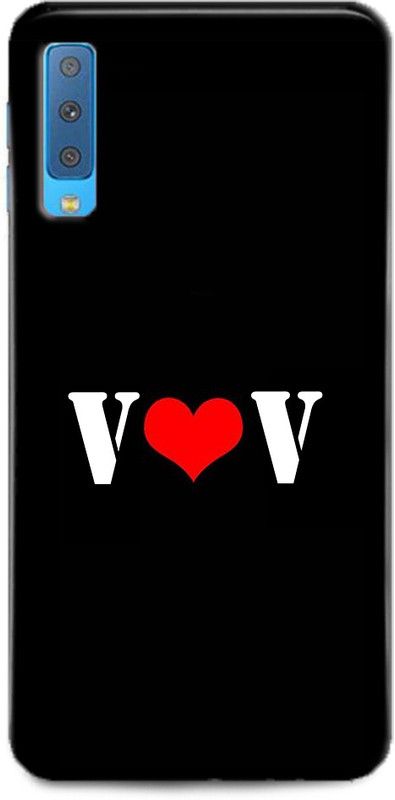 Afterglow Back Cover for SAMSUNG Galaxy A7 V V, V LOVES V, V NAME, LETTER, ALPHABET, VV LOVE, HART  (Multicolor, Shock Proof, Pack of: 1)