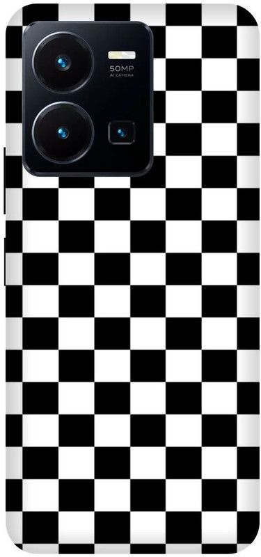 FRONK Back Cover for vivo Y22s, V2206, SHATRANJ, CHESS, DESIGN, ART  (Black, Hard Case, Pack of: 1)