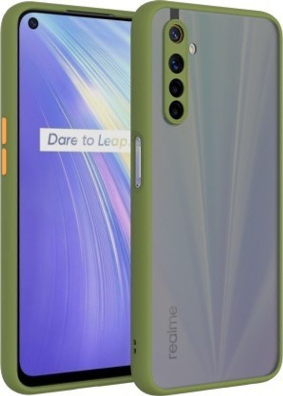 MURLI Back Cover for Realme 6, Realme 6i  (Green, Camera Bump Protector)