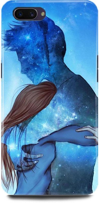 JUGGA Back Cover for Realme C1, A1603, COUPLE, LOVE, CUTE, BOY, GIRL  (Blue, Hard Case, Pack of: 1)