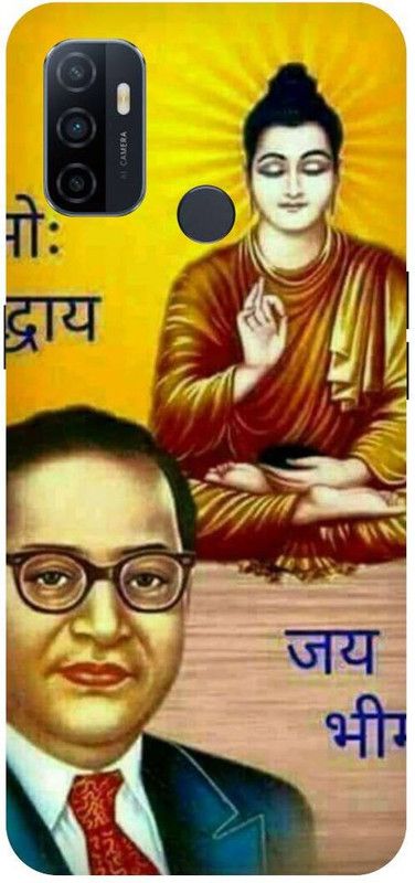 THESTONEWELL Back Cover for OPPO A53 BHIM RAVE AMBEDKAR BUDHA INDIA BHARAT GOOD  (Multicolor, Waterproof, Pack of: 1)