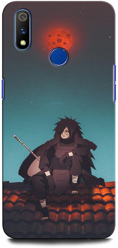 INTELLIZE Back Cover for Realme 3 RMX1825 UCHIHA MADARA, ANIME, GIRL, NEON, NARUTO  (Multicolor, Hard Case, Pack of: 1)