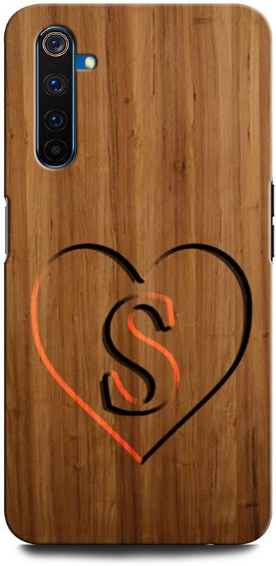 ORBIQE Back Cover for Realme 6 S, S LETTER, S DESIGN, S ALPHABET, S NAME  (Multicolor, Hard Case, Pack of: 1)