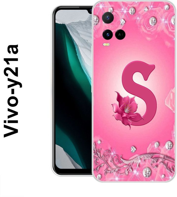 redfly Back Cover for Vivo Y21, Vivo Y21 2021, Vivo Y33s, Vivo Y21T, Vivo Y21A, Vivo Y21E, Vivo Y33T  (Pink, White, Silicon)