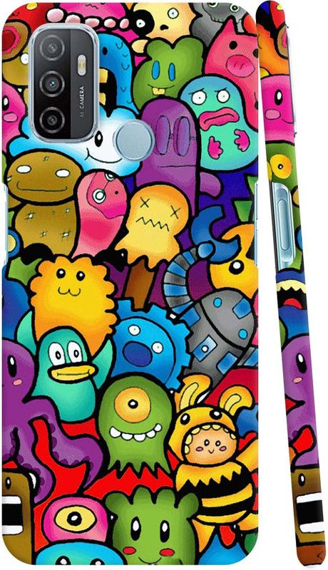 TRENDY EVER Back Cover for OPPO A53  (Multicolor, Pack of: 1)