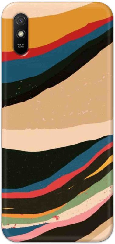 NDCOM Back Cover for Redmi 9i Color Wave Pattern Printed  (Multicolor, Hard Case, Pack of: 1)