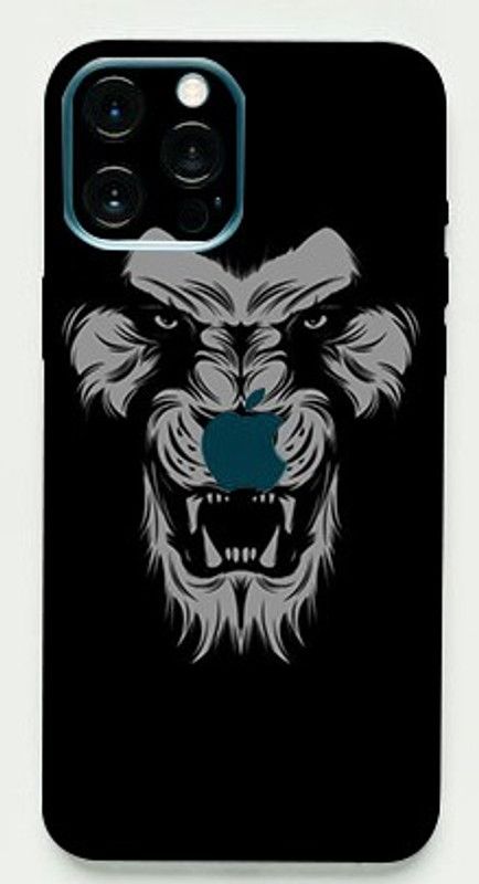 TJ CREATION Apple iPhone 14 Pro Max Mobile Skin  (Ultra Super Black Lion Skin With High Matte Finish.)