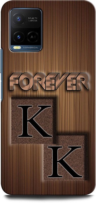 INTELLIZE Back Cover for Vivo Y21 KK, K LOVE K, K LETTER, KK NAME  (Multicolor, Hard Case, Pack of: 1)
