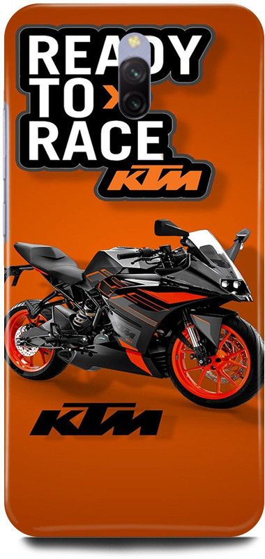 FRONK Back Cover for Redmi 8A Dual, KTM, BIKE, LOVER, RIDER, READY TO RACE  (Orange, Hard Case, Pack of: 1)