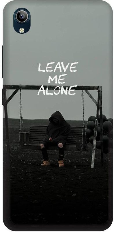 Bluvver Back Cover for Vivo Y90,1908, Printed Leave Me Alone Image Mobile Back Cover  (Multicolor, Hard Case)