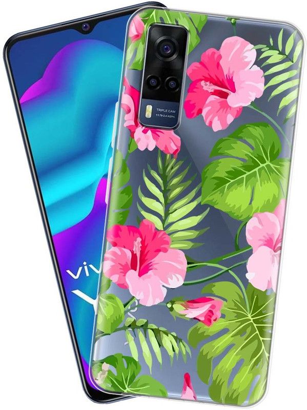 Fashionury Back Cover for vivo Y53s  (Multicolor, Grip Case, Silicon, Pack of: 1)