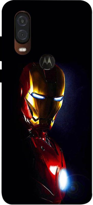 NDCOM Back Cover for Motorola One Vision Avengers Iron Man Printed  (Multicolor, Hard Case, Pack of: 1)