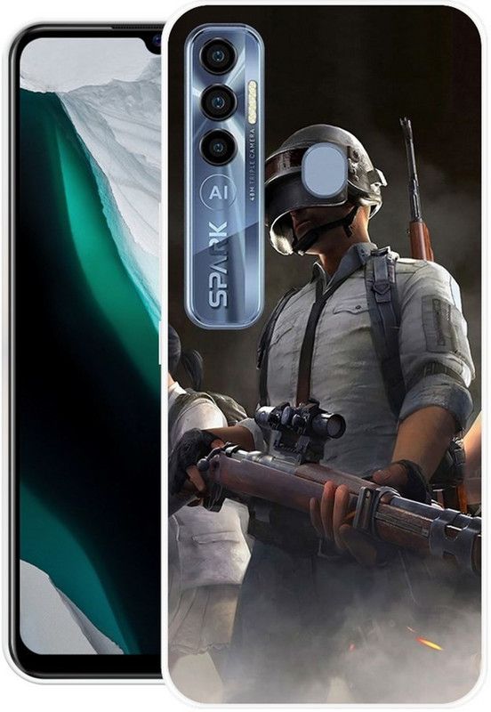 PictoWorld Back Cover for Tecno Spark 7 Pro  (Multicolor, Grip Case, Silicon, Pack of: 1)