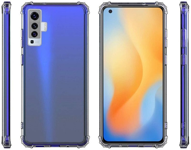 COVERBLACK Back Cover for Vivo X50  (Transparent, Grip Case, Pack of: 1)