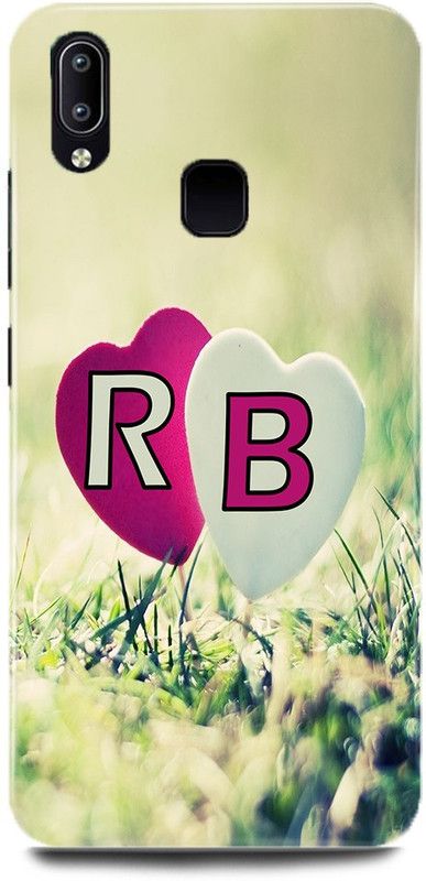 MP ARIES MOBILE COVER Back Cover for Vivo V11/1806,R Loves B Name,R Name, B Letter, Alphabet,R Love B NAME  (Multicolor, Hard Case, Pack of: 1)