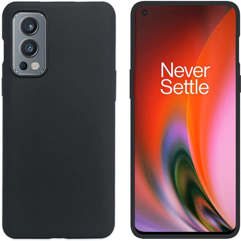 INFINITYWORLD Back Cover for OnePlus Nord 2 5G  (Black, Shock Proof, Silicon, Pack of: 1)