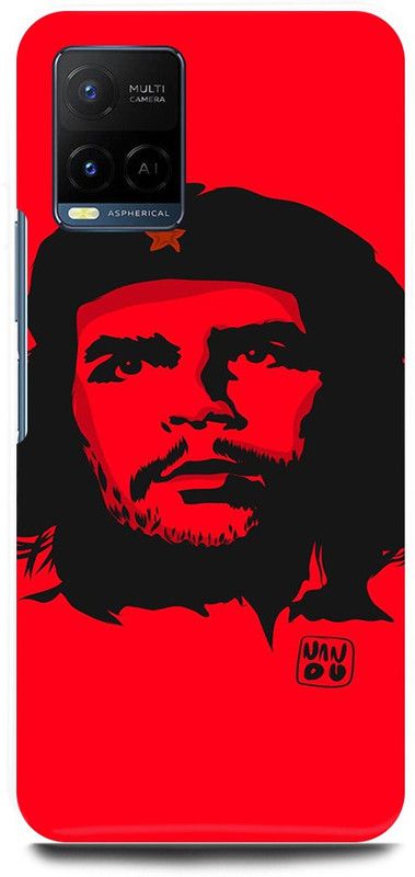 play fast Back Cover for Vivo Y21, V2111 CHE GUEVARA, MINISTER, OF, INDUSTRIES, OF, CUBA  (Red, Hard Case, Pack of: 1)