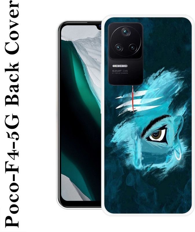 INDIALAND Back Cover for Poco F4 5G  (Blue, Grip Case, Silicon, Pack of: 1)